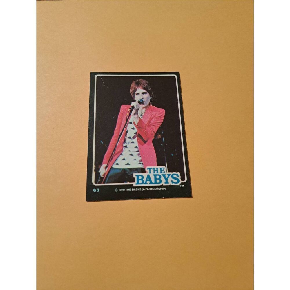 Vintage 1979 The Babys Trading Card #63 London Rock Band Collectible